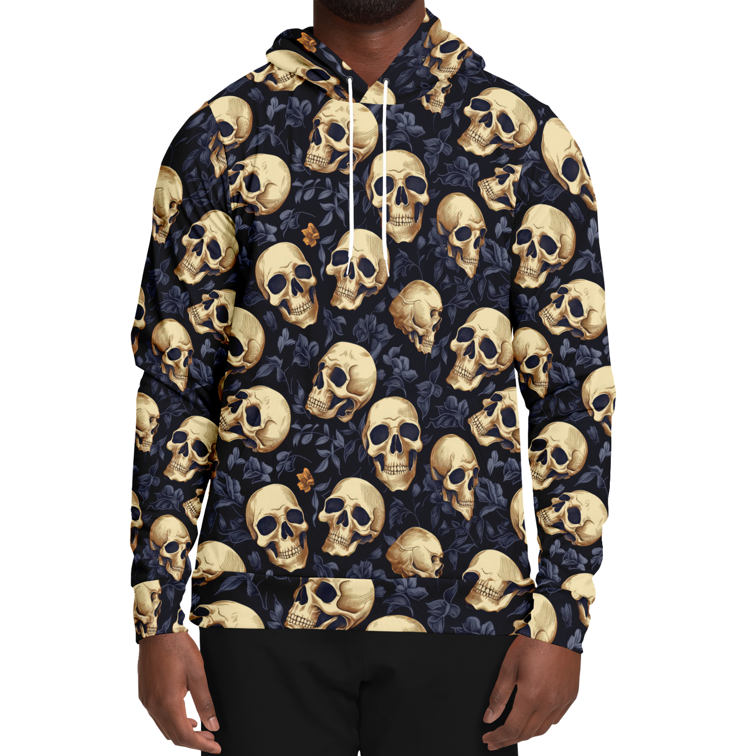 Skulls Muster Kapuzenpullover - Unisex  Athletic Hoodie - AOP TwinTails
