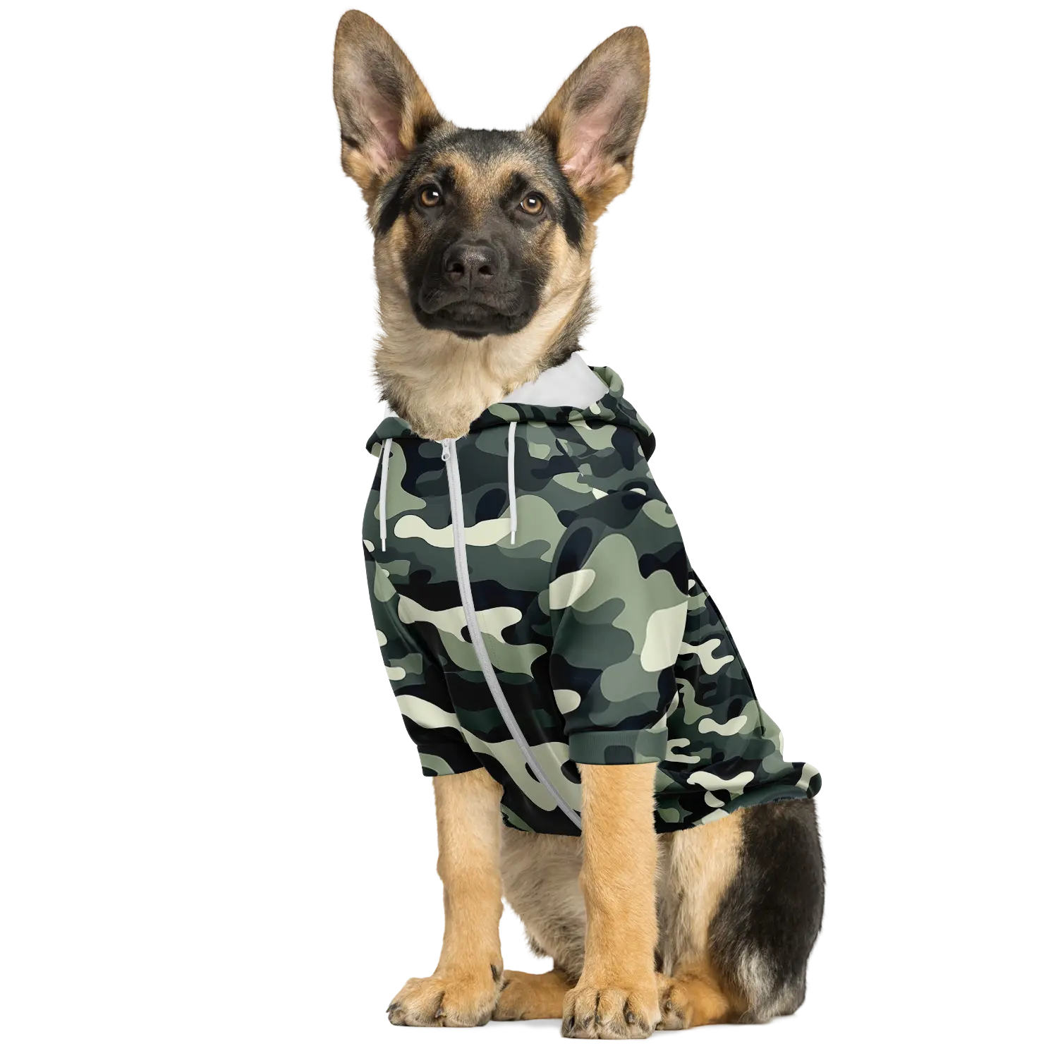 Mensch-Hund Kapuzenpullover Camouflage Set  Mensch-Hund Kapuzenpullover Camouflage Set TwinTails