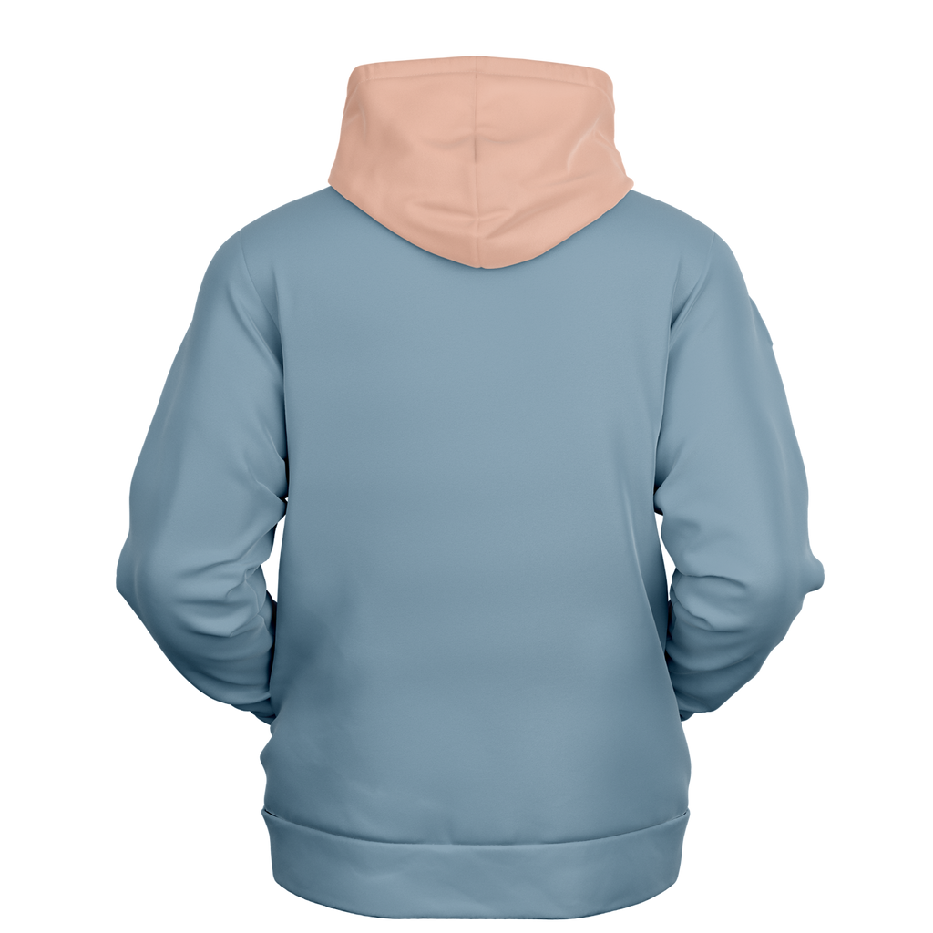 Peach Denim Mensch-Hund Kapuzenpullover Set  Mensch-Hund Kapuzenpullover Set TwinTails