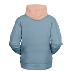 Peach Denim Mensch-Hund Kapuzenpullover Set  Mensch-Hund Kapuzenpullover Set TwinTails