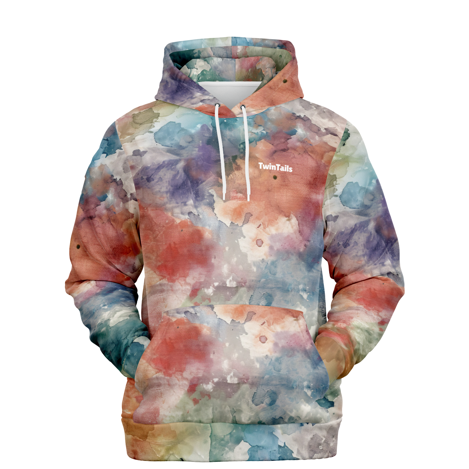 Samt Orange Kapuzenpullover - Unisex copy  Athletic Hoodie - AOP TwinTails