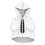 White Necktie Mensch-Hund Kapuzenpullover Set  Mensch-Hund Kapuzenpullover Set TwinTails