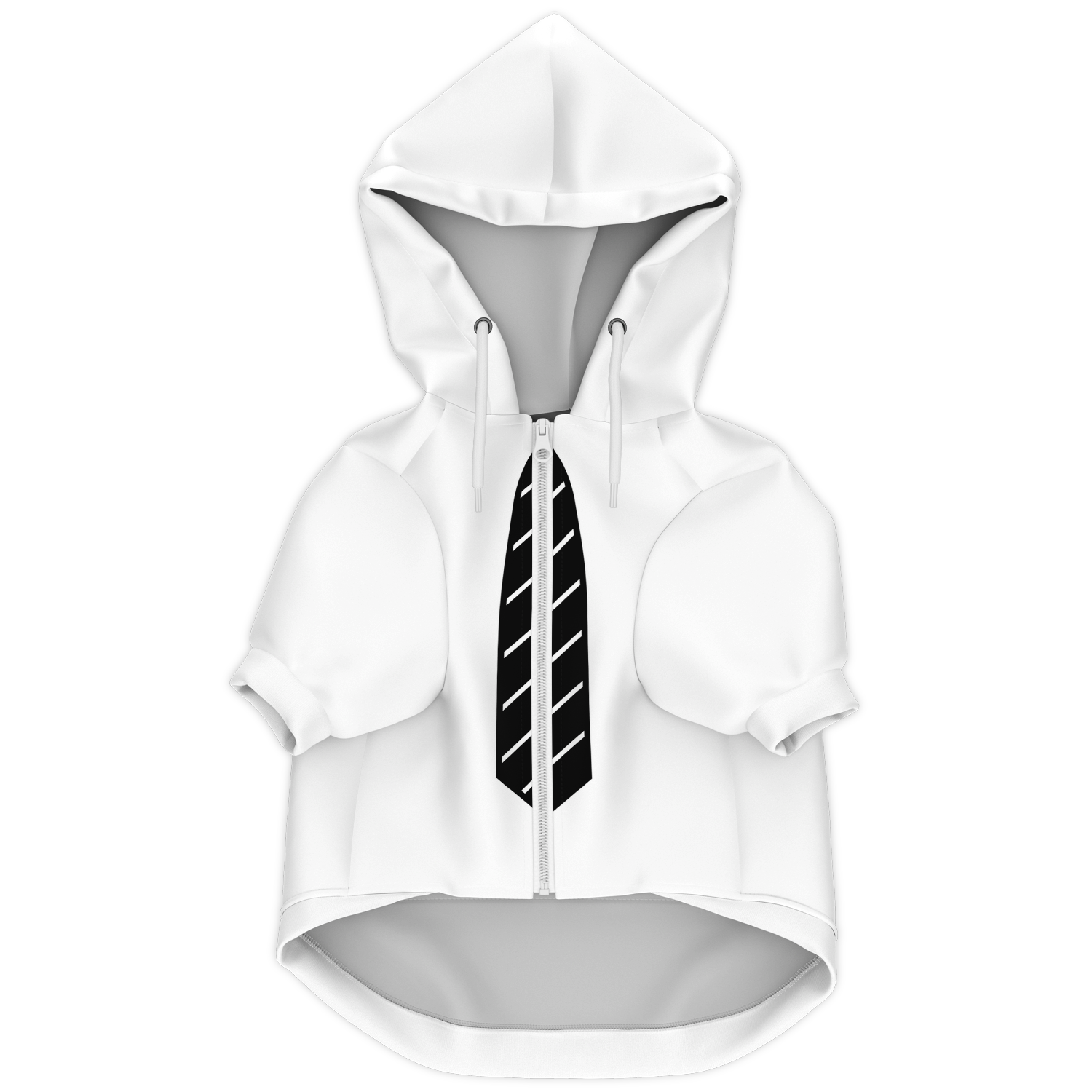 White Necktie Mensch-Hund Kapuzenpullover Set  Mensch-Hund Kapuzenpullover Set TwinTails