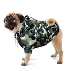 Camouflage Hund Kapuzenpullover  Athletic Dog Zip-Up Hoodie TwinTails