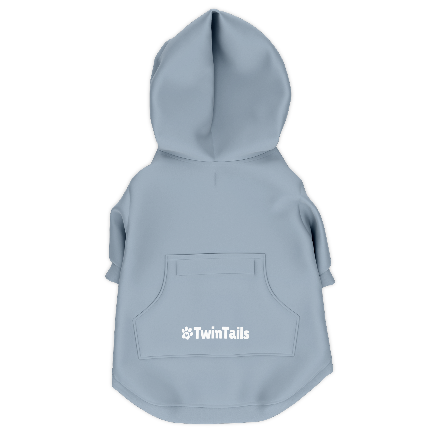 Dusty Blue Mensch-Hund Kapuzenpullover Set  Mensch-Hund Kapuzenpullover Set TwinTails