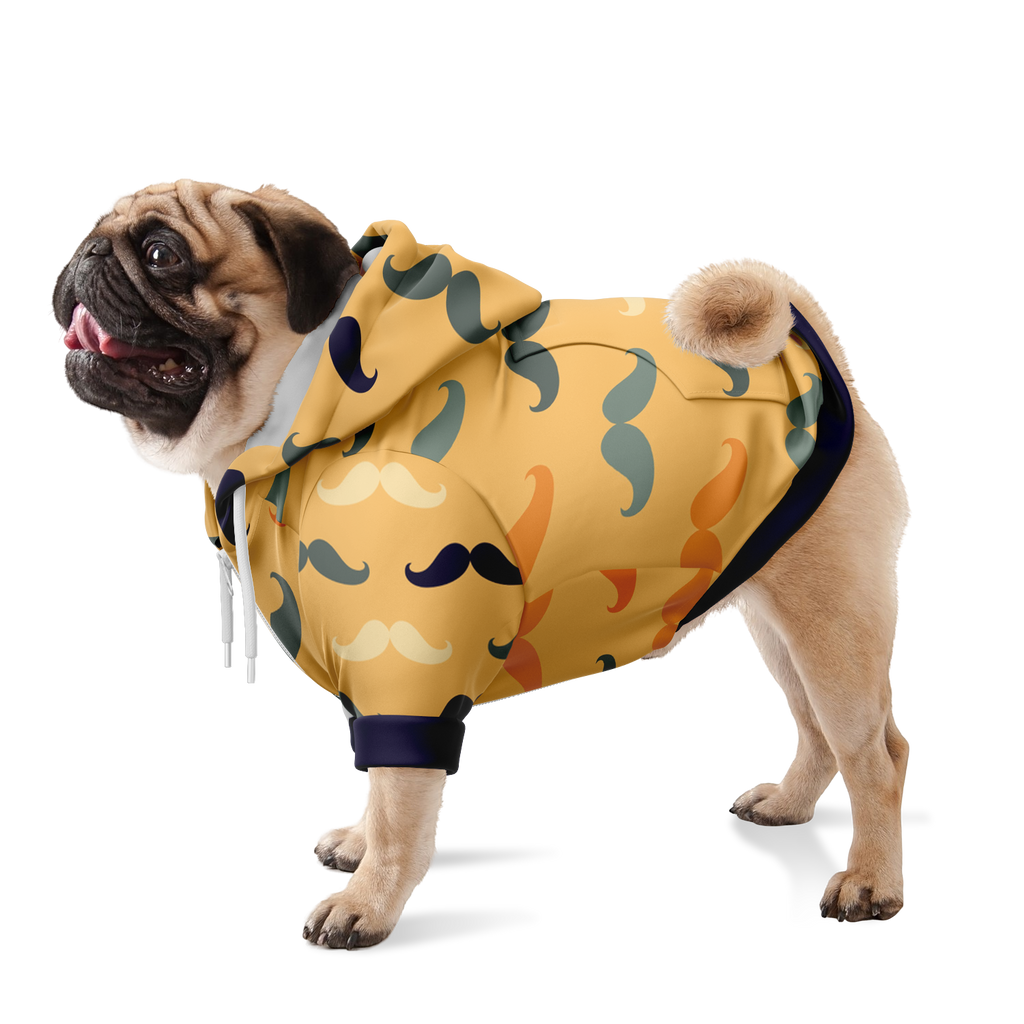 Mustache Hund Kapuzenpullover  Mustache Hund Kapuzenpullover TwinTails