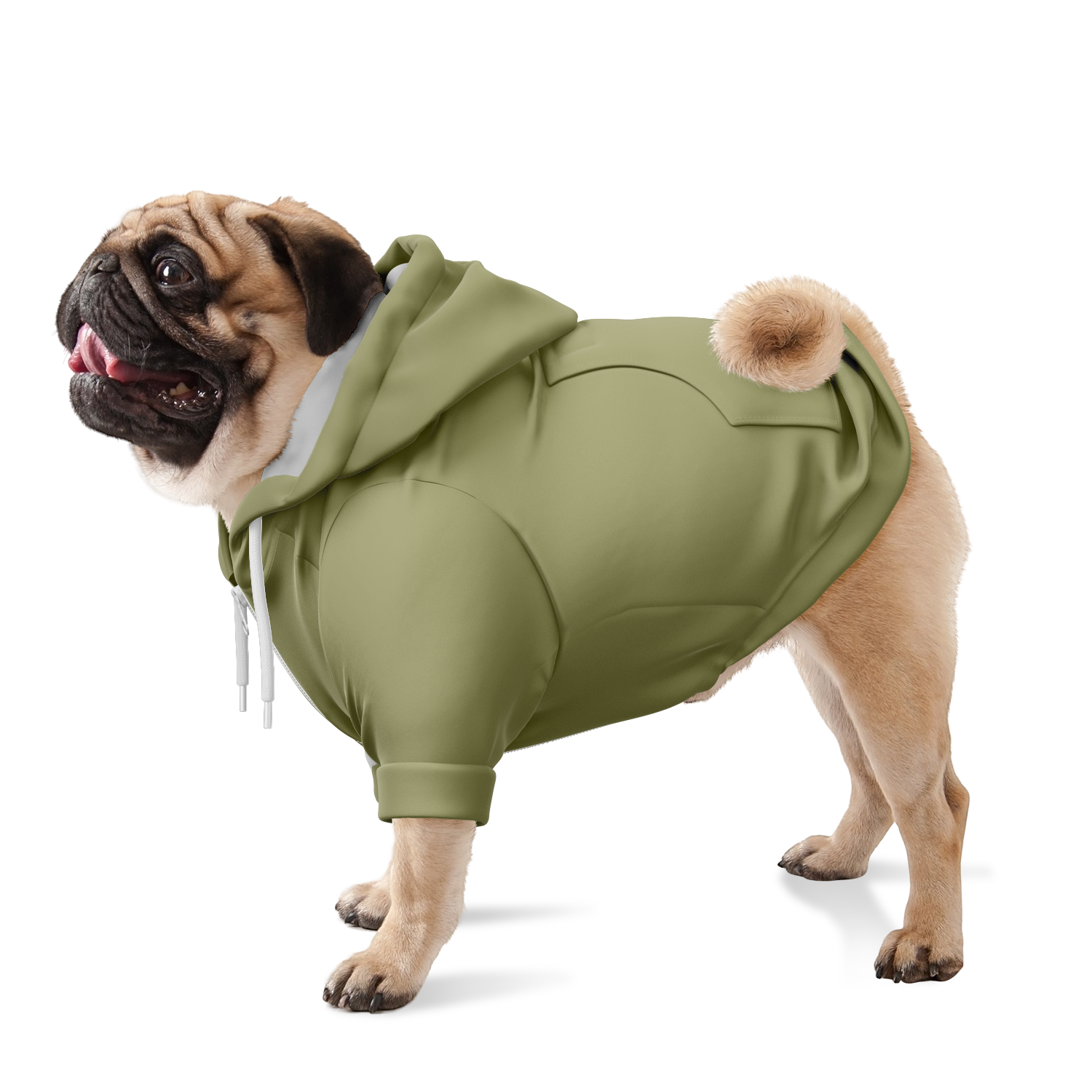 Soft Olive Hund Kapuzenpullover  Hund Kapuzenpullover TwinTails