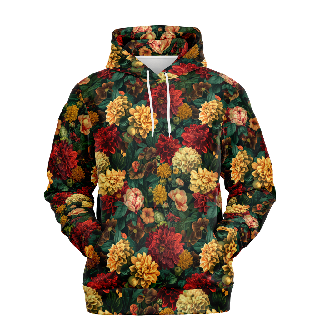 Floral Muster Mensch-Hund Kapuzenpullover Set  Mensch-Hund Kapuzenpullover Set TwinTails