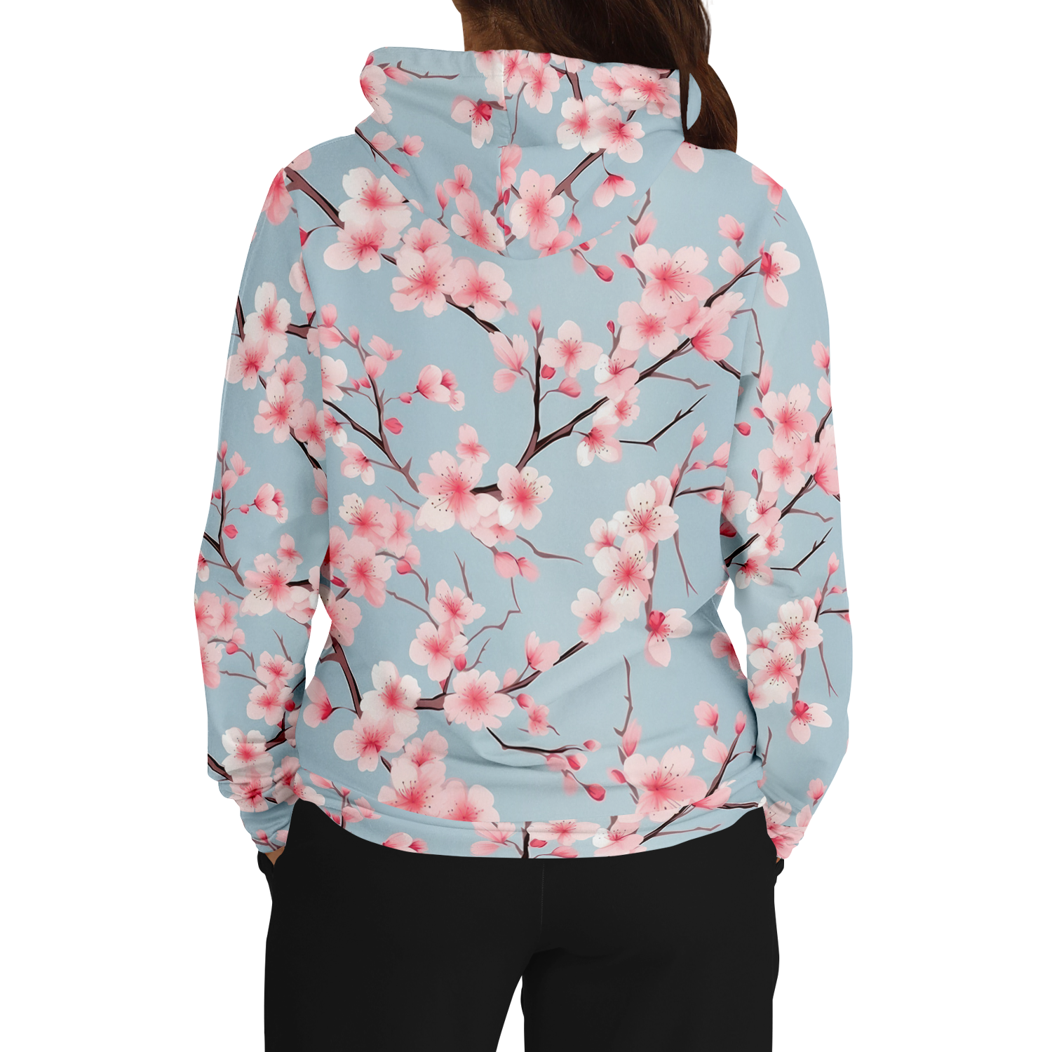 Cherry Blossom Kapuzenpullover - Unisex  Athletic Hoodie - AOP TwinTails