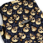 Skulls Muster Hund Kapuzenpullover  Athletic Dog Zip-Up Hoodie - AOP TwinTails