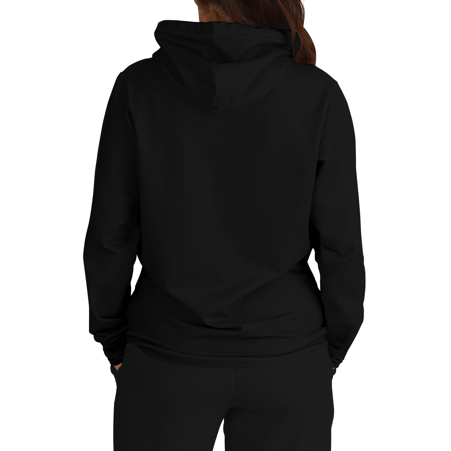 Night Black Kapuzenpullover - Unisex  Athletic Hoodie - AOP TwinTails