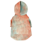 Samt Orange Hund Kapuzenpullover  Athletic Dog Zip-Up Hoodie - AOP TwinTails