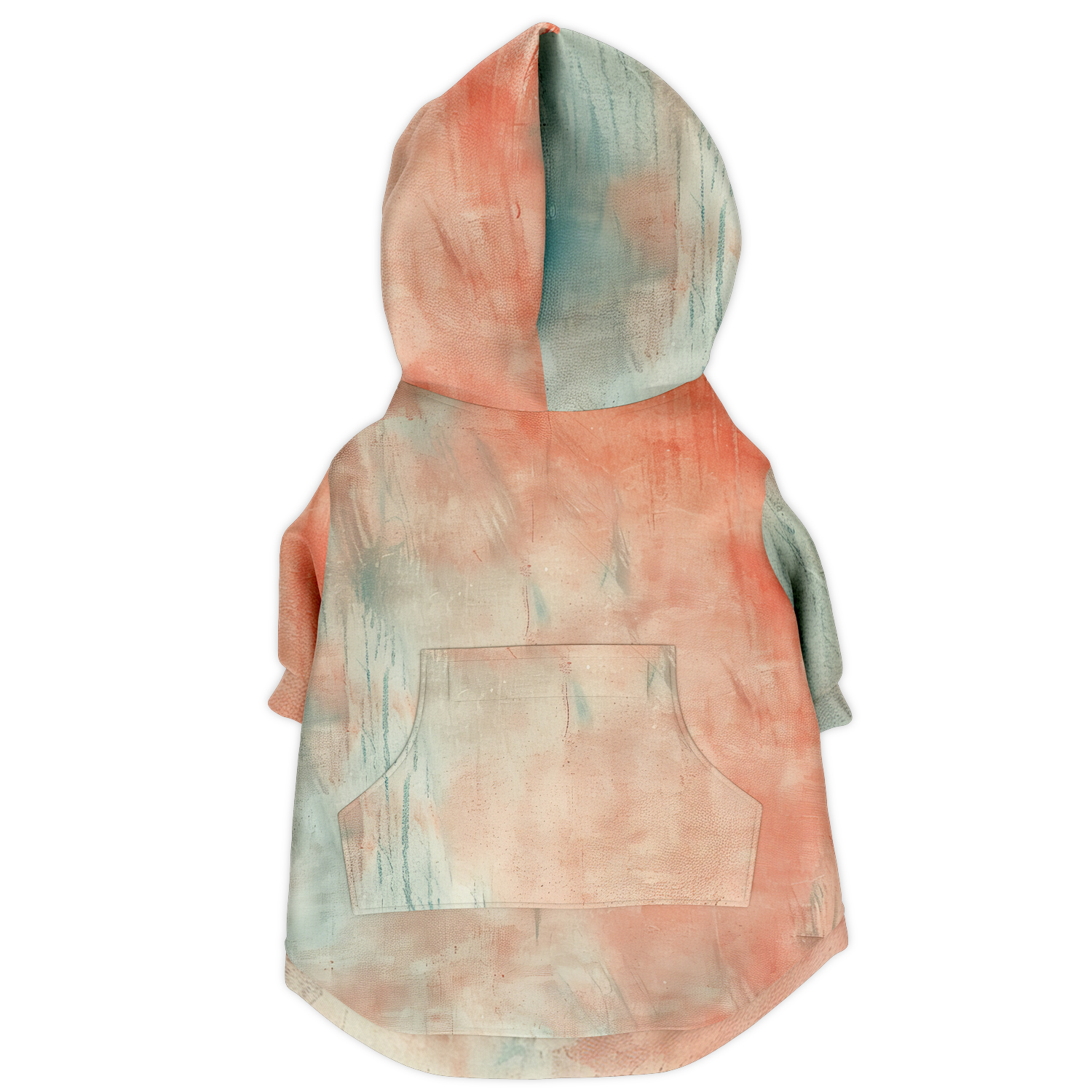 Samt Orange Hund Kapuzenpullover  Athletic Dog Zip-Up Hoodie - AOP TwinTails