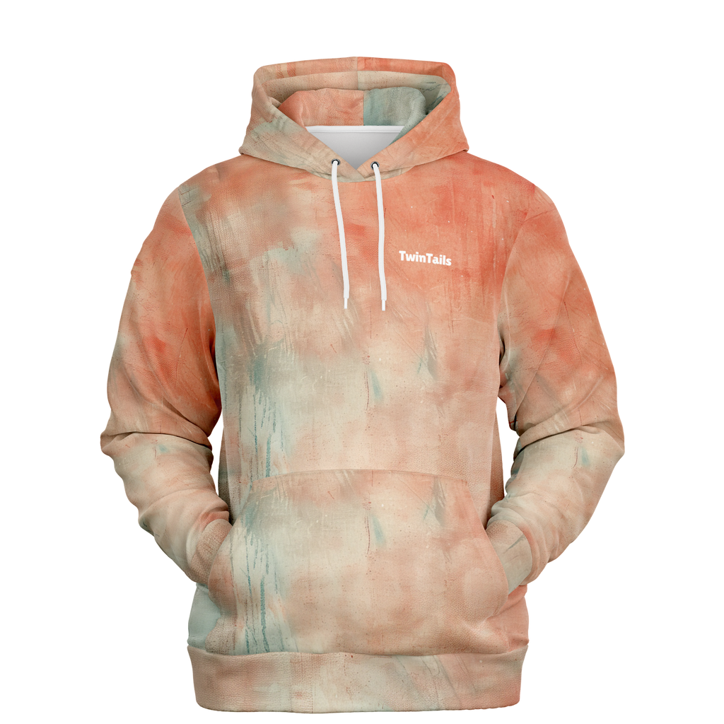 Samt Orange Kapuzenpullover - Unisex  Athletic Hoodie - AOP TwinTails