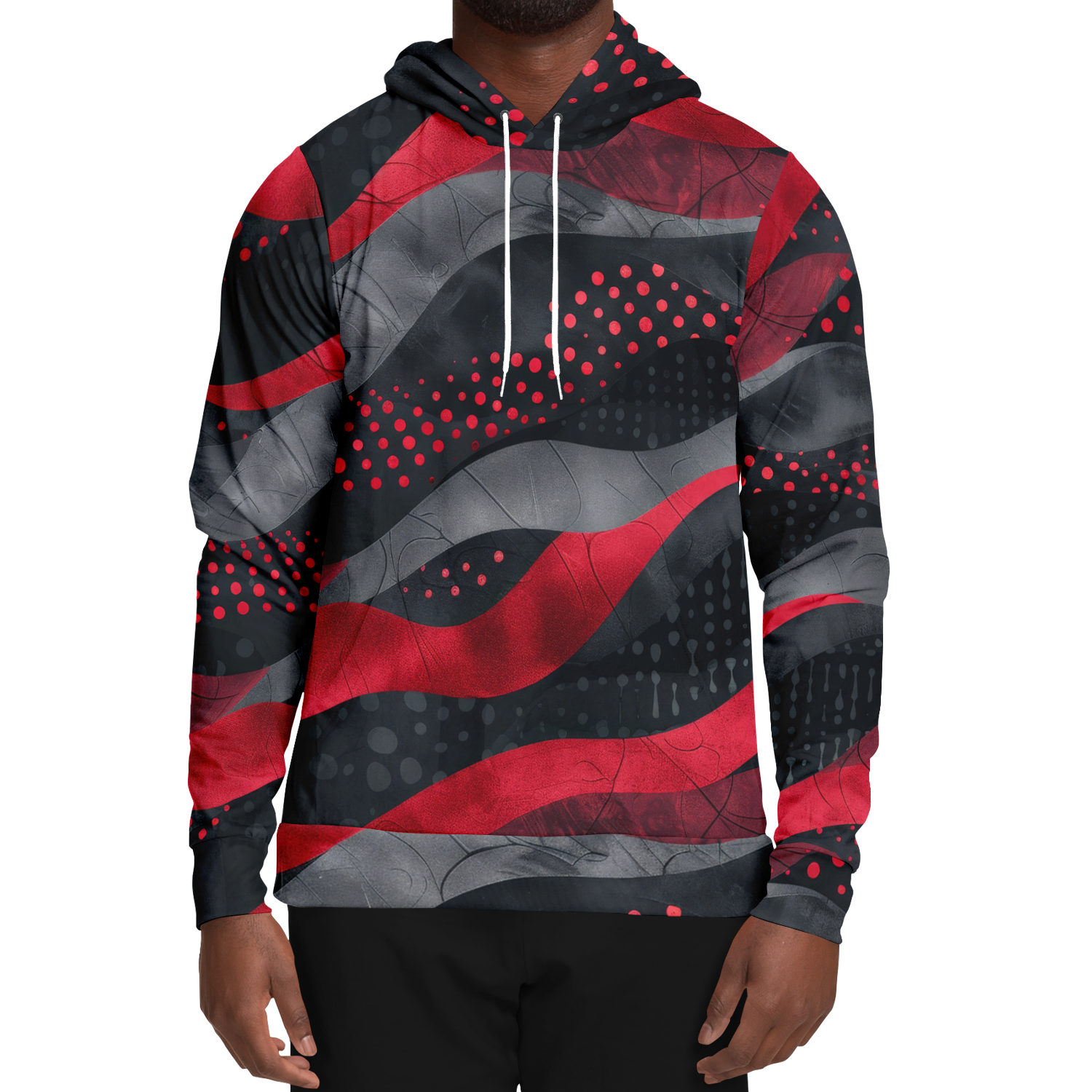 Red Dots Kapuzenpullover - Unisex  Athletic Hoodie - AOP TwinTails