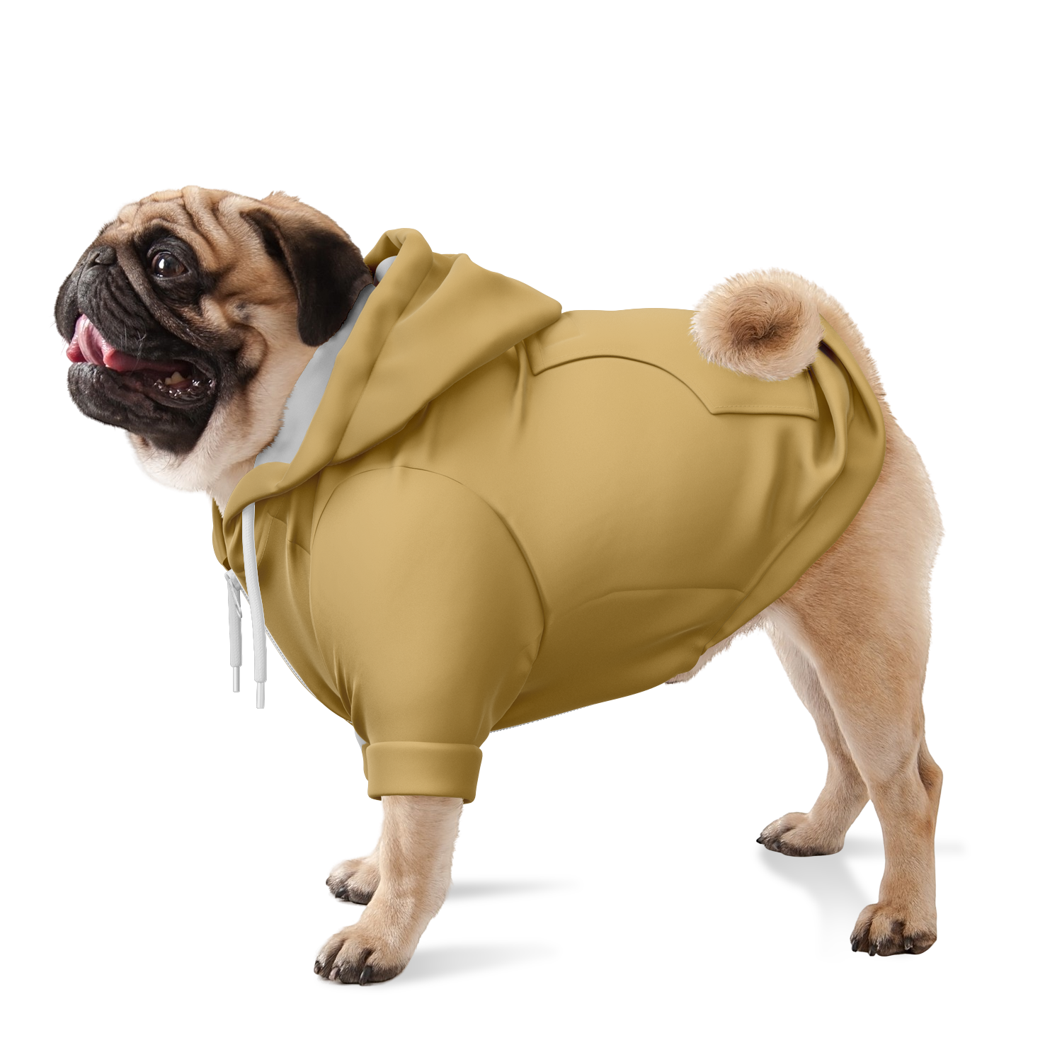 Faded Mustard Hund Kapuzenpullover  Hund Kapuzenpullover TwinTails