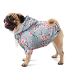 Cherry Blossom Hund Kapuzenpullover  Athletic Dog Zip-Up Hoodie - AOP TwinTails
