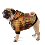 Herbstkaro Hund Kapuzenpullover  Herbstkaro Hund Kapuzenpullover TwinTails