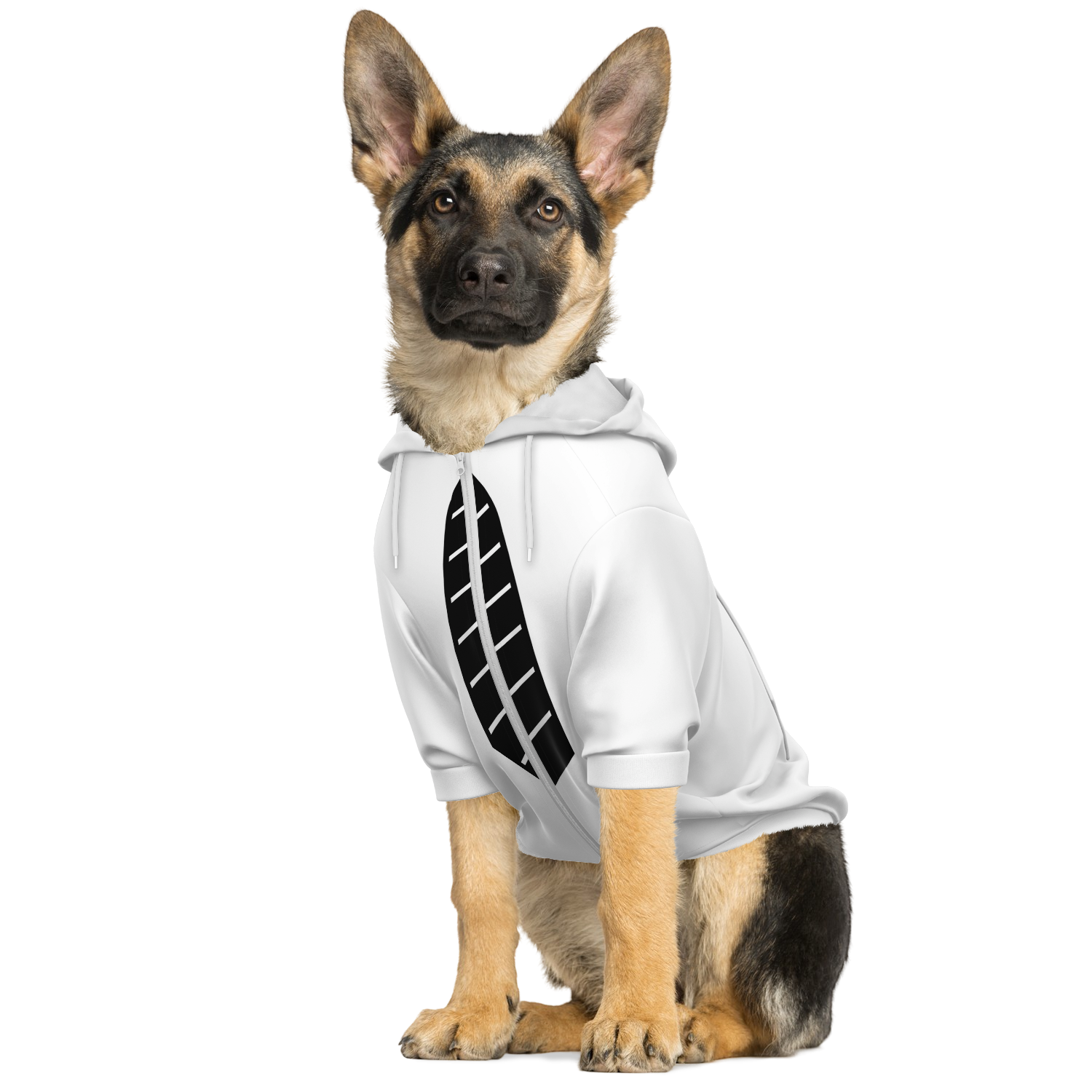 White Necktie Hund Kapuzenpullover  Hund Kapuzenpullover TwinTails
