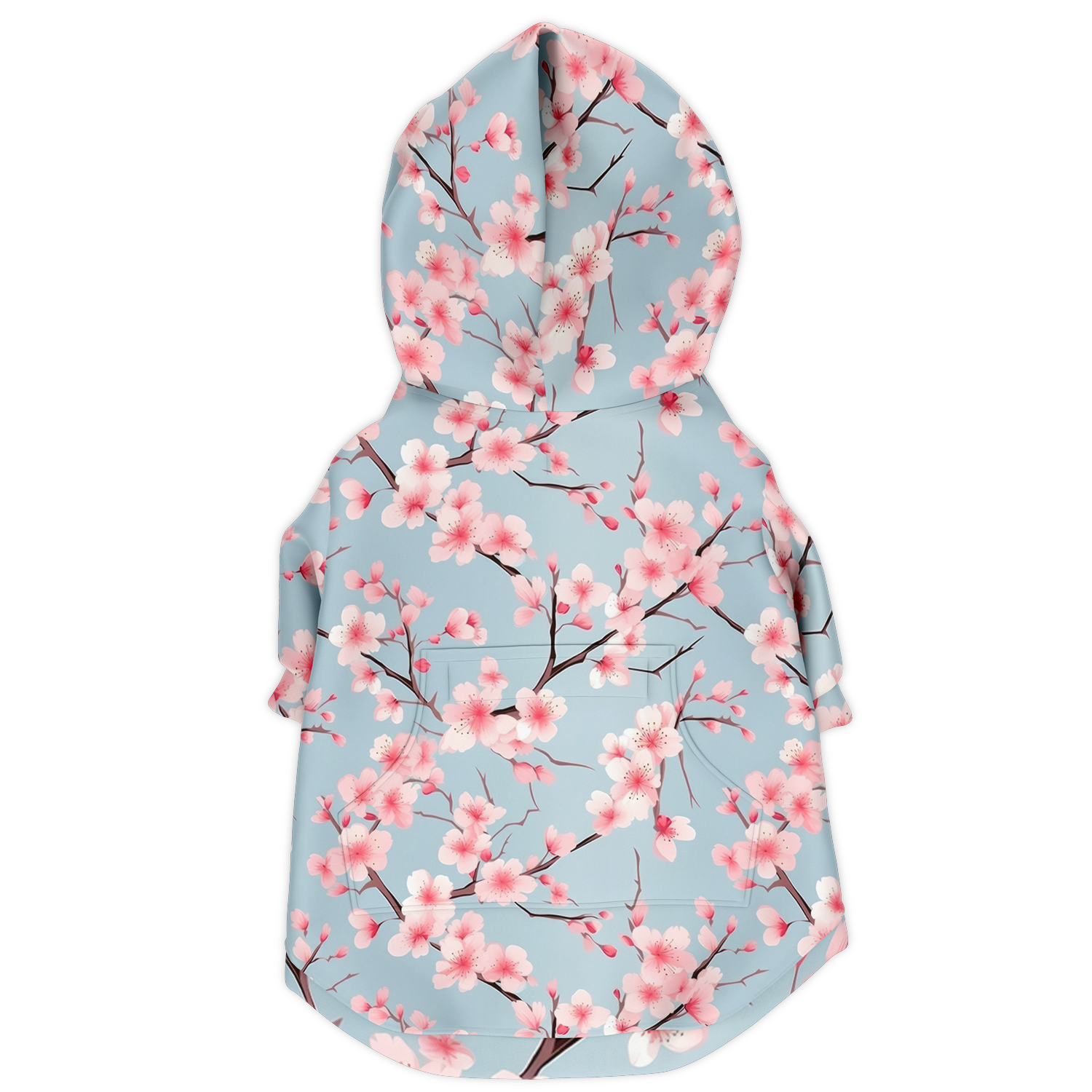 Cherry Blossom Hund Kapuzenpullover  Athletic Dog Zip-Up Hoodie - AOP TwinTails