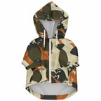 Blätter Muster Mensch-Hund Kapuzenpullover Set  Blätter Muster Mensch-Hund Kapuzenpullover Set TwinTails