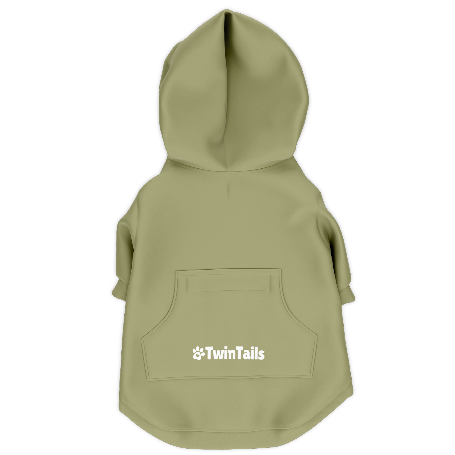 Soft Olive Mensch-Hund Kapuzenpullover Set  Mensch-Hund Kapuzenpullover Set TwinTails