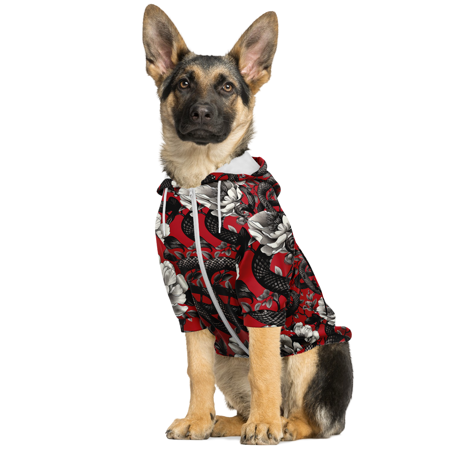 Snaky Dark Hund Kapuzenpullover  Hund Kapuzenpullover TwinTails