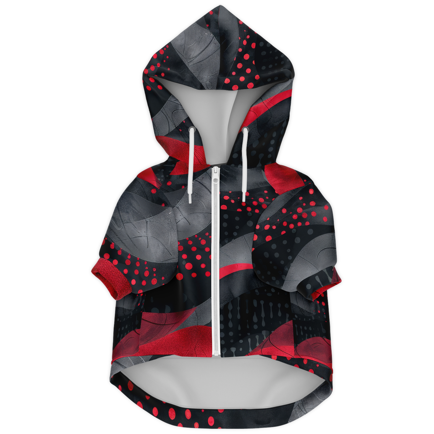 Red Dots Hund Kapuzenpullover  Hund Kapuzenpullover TwinTails