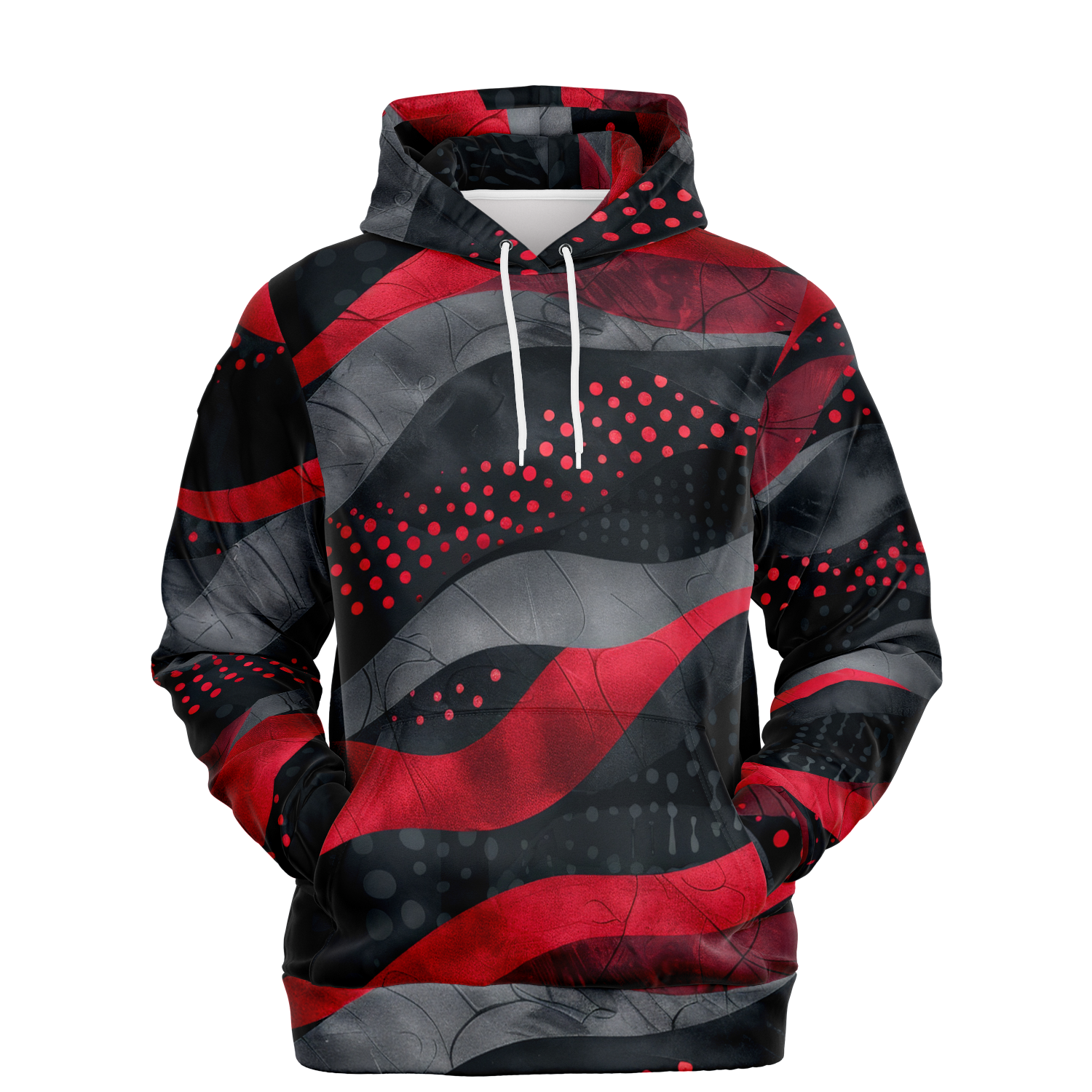 Red Dots Kapuzenpullover - Unisex  Athletic Hoodie - AOP TwinTails