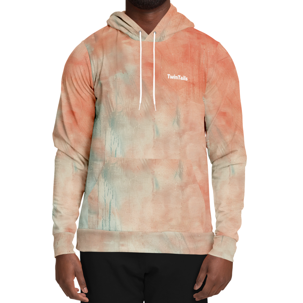 Samt Orange Kapuzenpullover - Unisex  Athletic Hoodie - AOP TwinTails