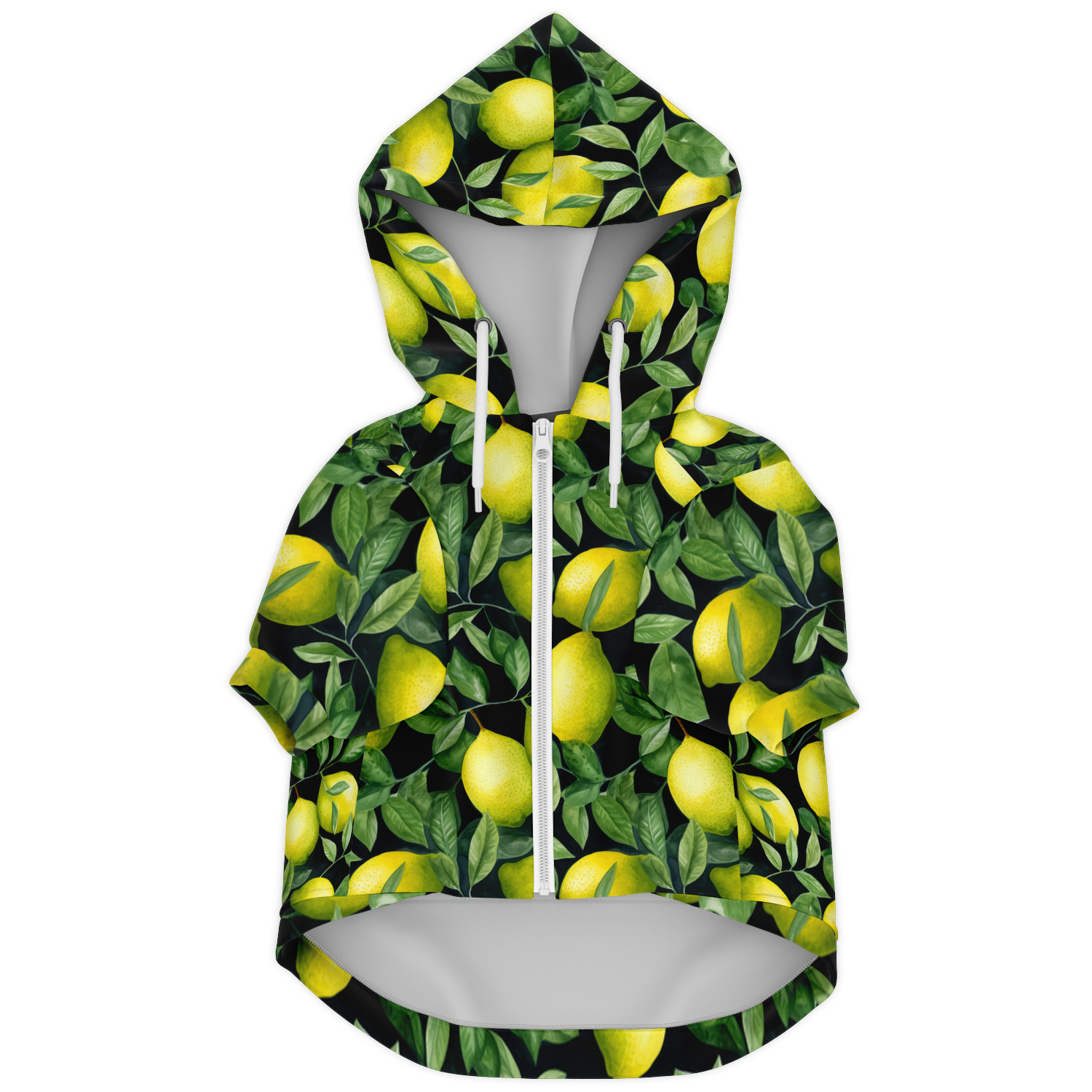 Lemon Hund Kapuzenpullover  Athletic Dog Zip-Up Hoodie - AOP TwinTails