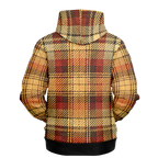 Herbstkaro Mensch-Hund Kapuzenpullover Set  Herbstkaro Mensch-Hund Kapuzenpullover Set TwinTails