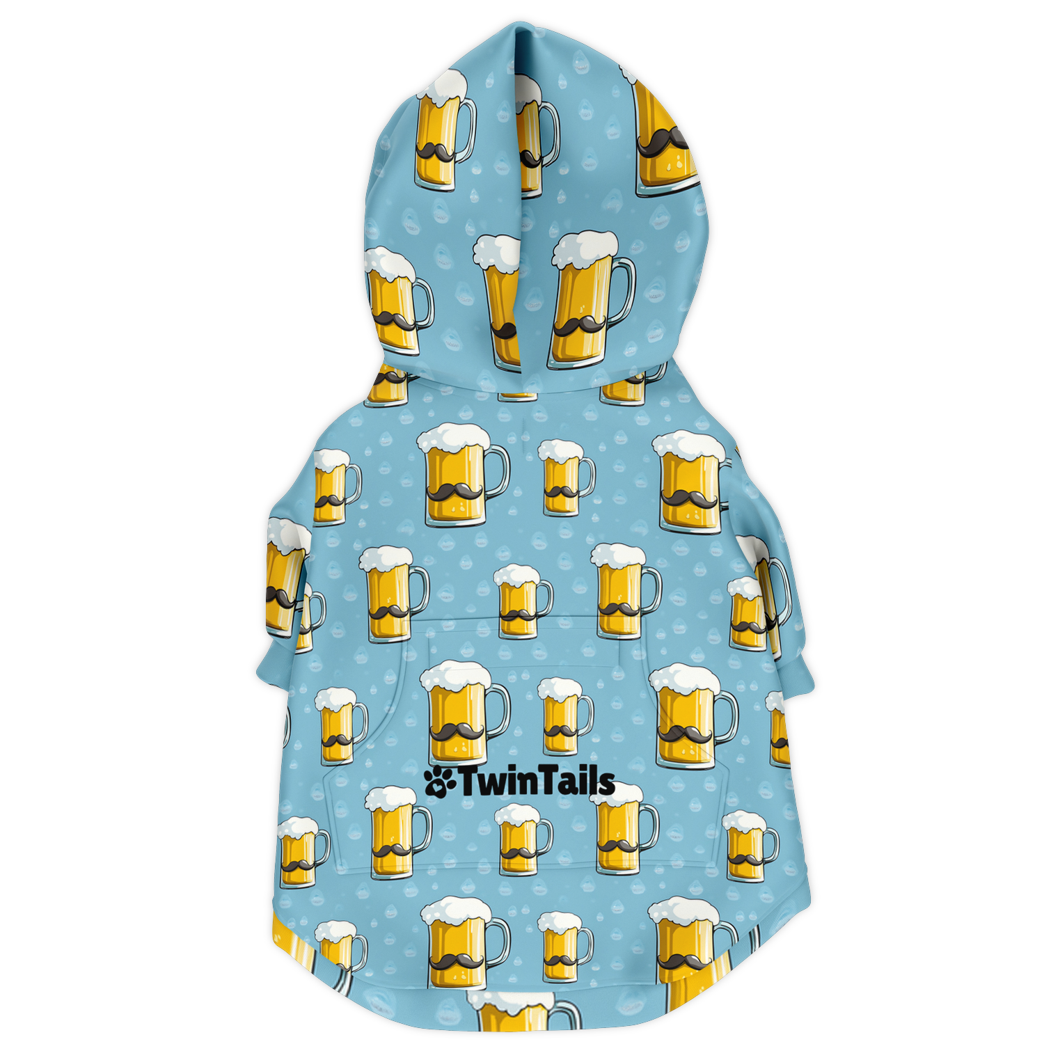 Bier Mustache Mensch-Hund Kapuzenpullover Set  Bier Mustache Mensch-Hund Kapuzenpullover Set TwinTails