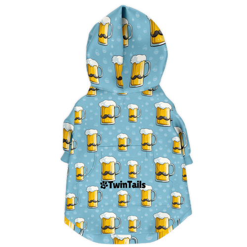 Bier Mustache Mensch-Hund Kapuzenpullover Set  Bier Mustache Mensch-Hund Kapuzenpullover Set TwinTails