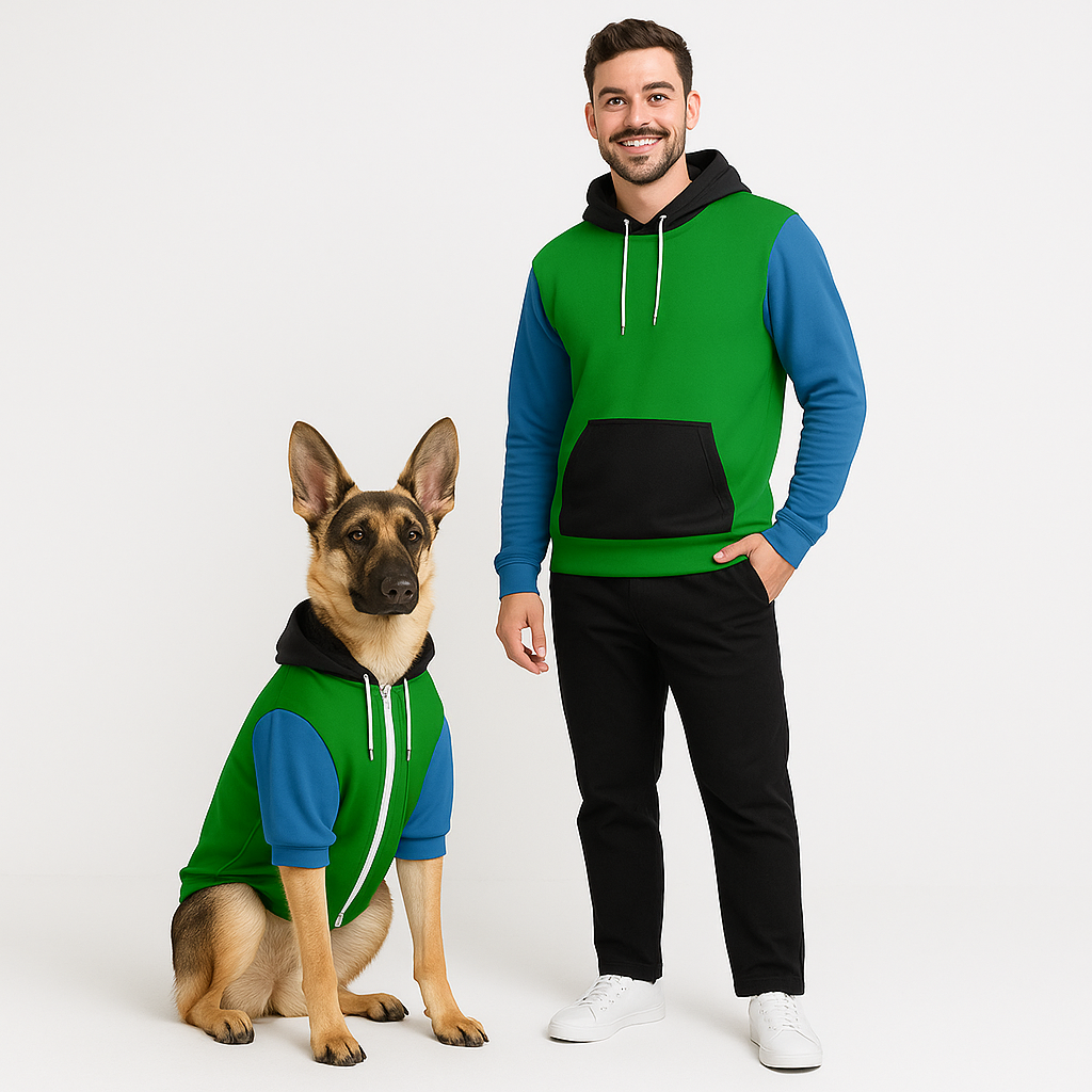 Cyber Forest Mensch-Hund kapuzenpullover Set  Cyber Forest Mensch-Hund kapuzenpullover Set TwinTails