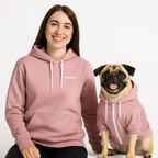 Dusty Rose Mensch-Hund Kapuzenpullover Set  Mensch-Hund Kapuzenpullover Set TwinTails