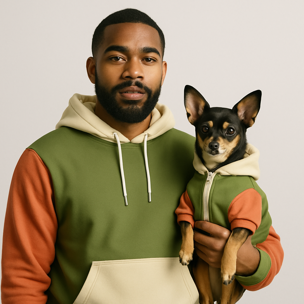 Earthwave Mensch-Hund Kapuzenpullover Set  Mensch-Hund Kapuzenpullover Set TwinTails