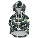 Camouflage Hund Kapuzenpullover  Athletic Dog Zip-Up Hoodie TwinTails