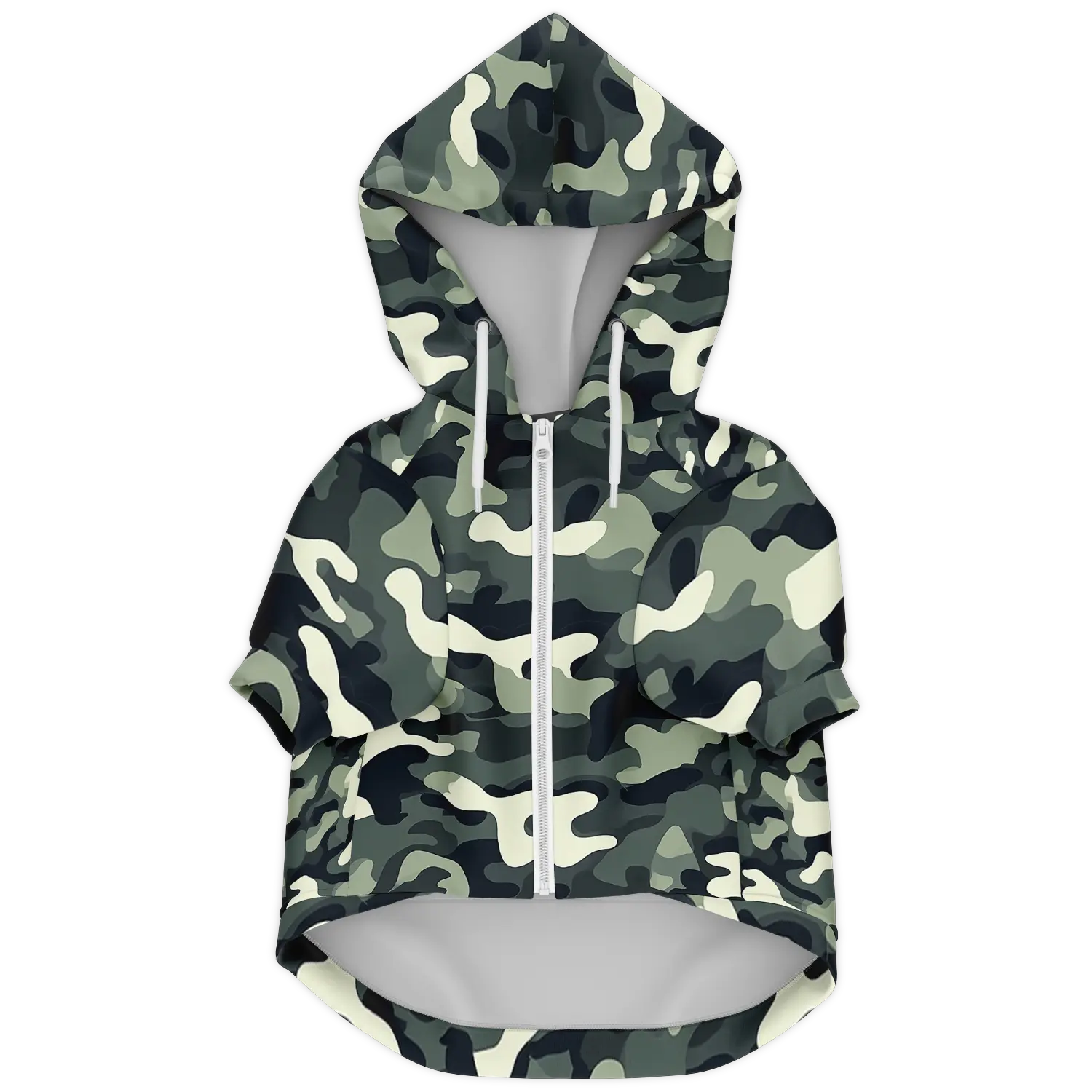 Camouflage Hund Kapuzenpullover  Athletic Dog Zip-Up Hoodie TwinTails