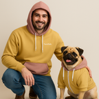 Retro Bloom Mensch-Hund Kapuzenpullover Set  Mensch-Hund Kapuzenpullover Set TwinTails