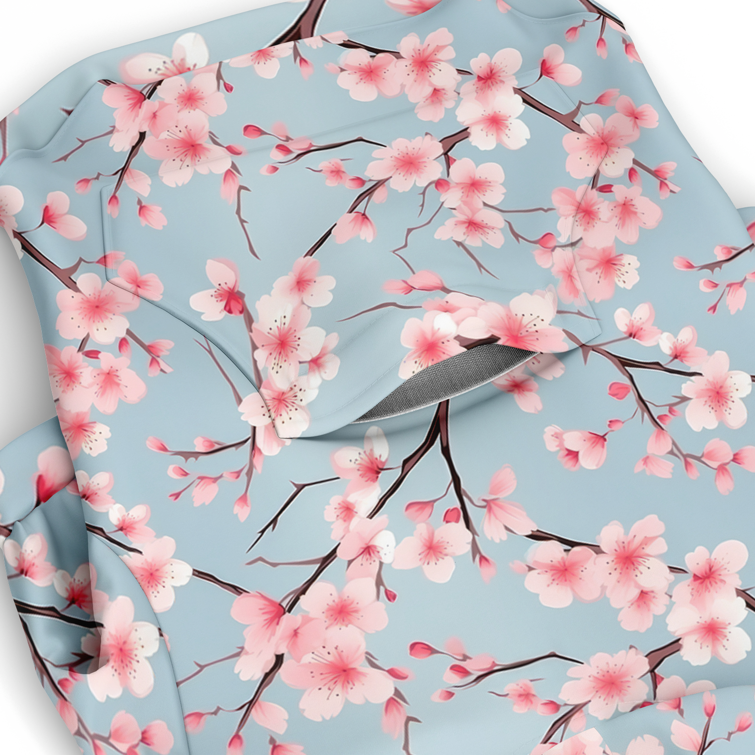 Cherry Blossom Hund Kapuzenpullover  Athletic Dog Zip-Up Hoodie - AOP TwinTails