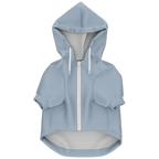 Dusty Blue Mensch-Hund Kapuzenpullover Set  Mensch-Hund Kapuzenpullover Set TwinTails
