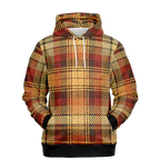 Herbstkaro Mensch-Hund Kapuzenpullover Set  Herbstkaro Mensch-Hund Kapuzenpullover Set TwinTails