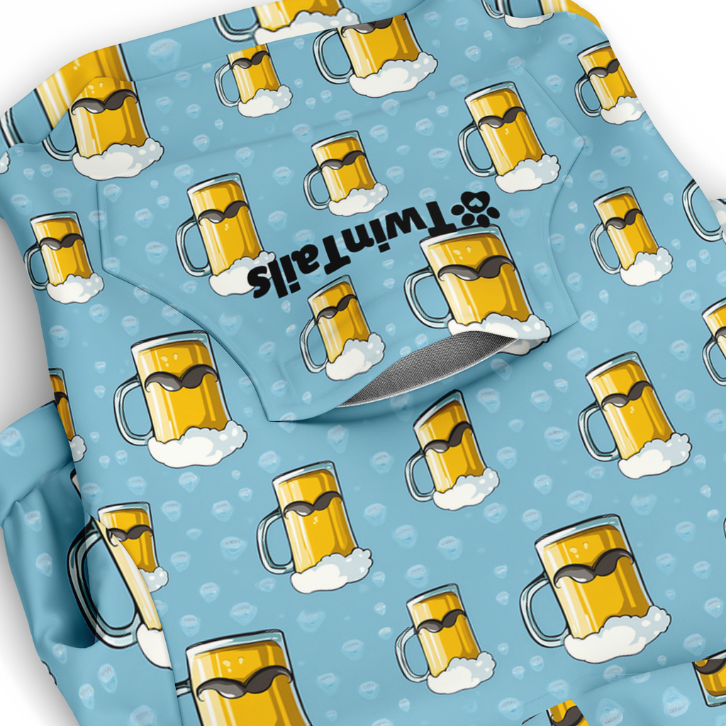Bier Mustache Hund Kapuzenpullover  Bier Mustache Hund Kapuzenpullover TwinTails