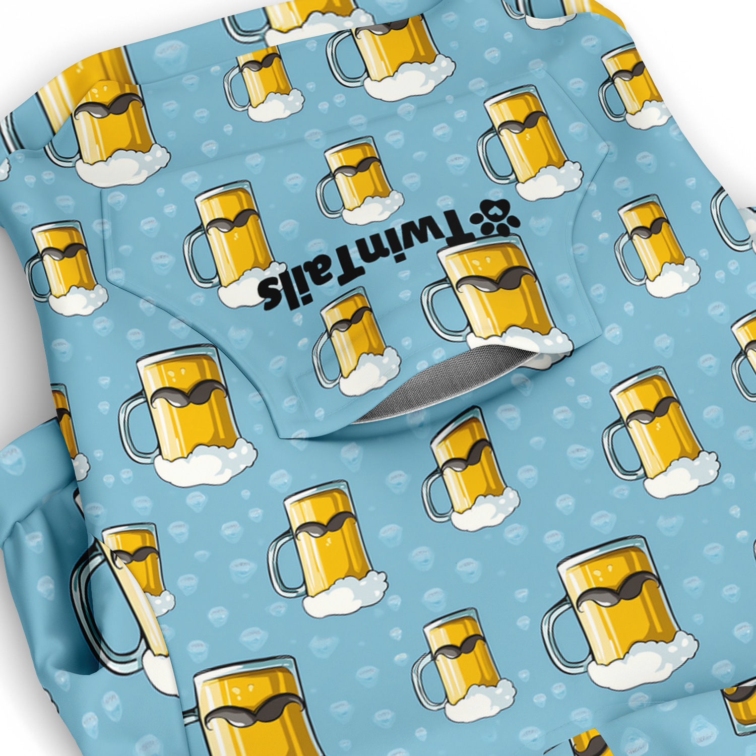Bier Mustache Hund Kapuzenpullover  Bier Mustache Hund Kapuzenpullover TwinTails
