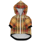 Herbstkaro Mensch-Hund Kapuzenpullover Set  Herbstkaro Mensch-Hund Kapuzenpullover Set TwinTails