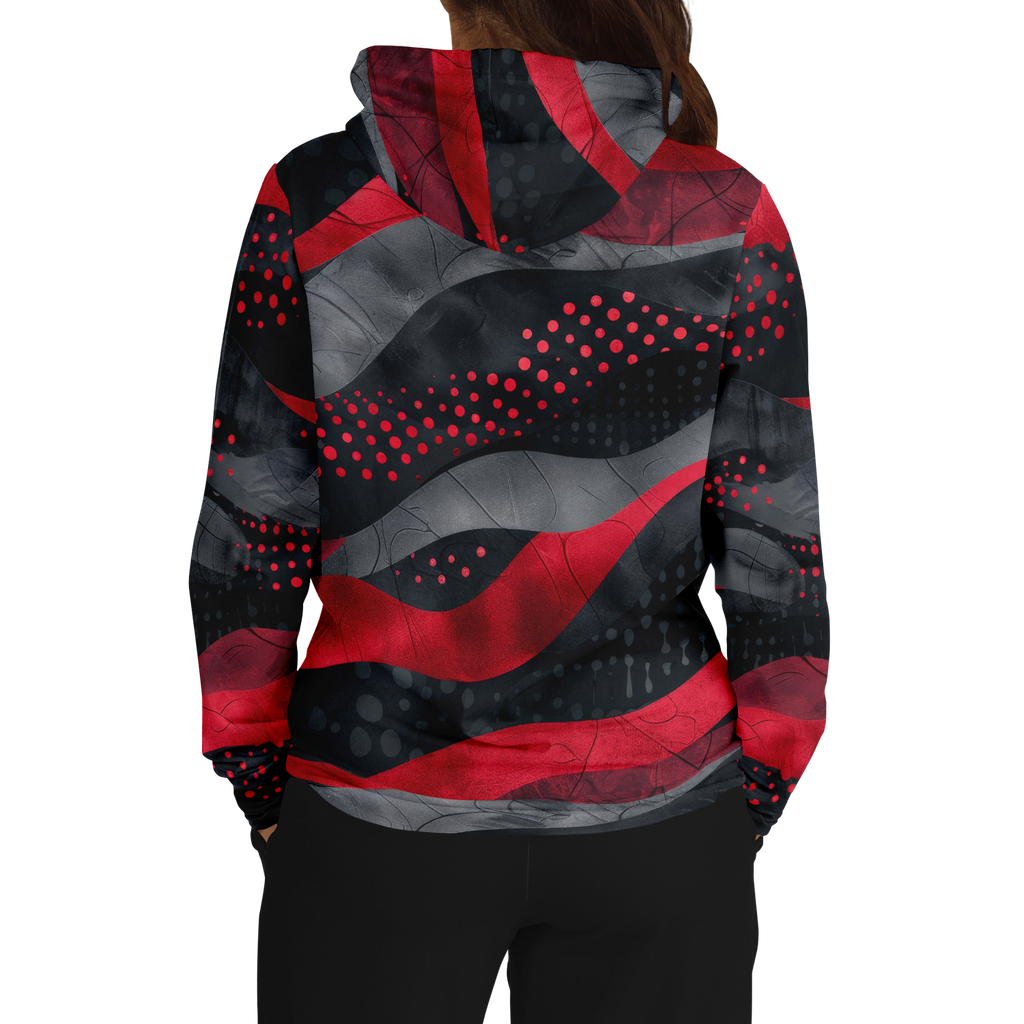 Red Dots Kapuzenpullover - Unisex  Athletic Hoodie - AOP TwinTails