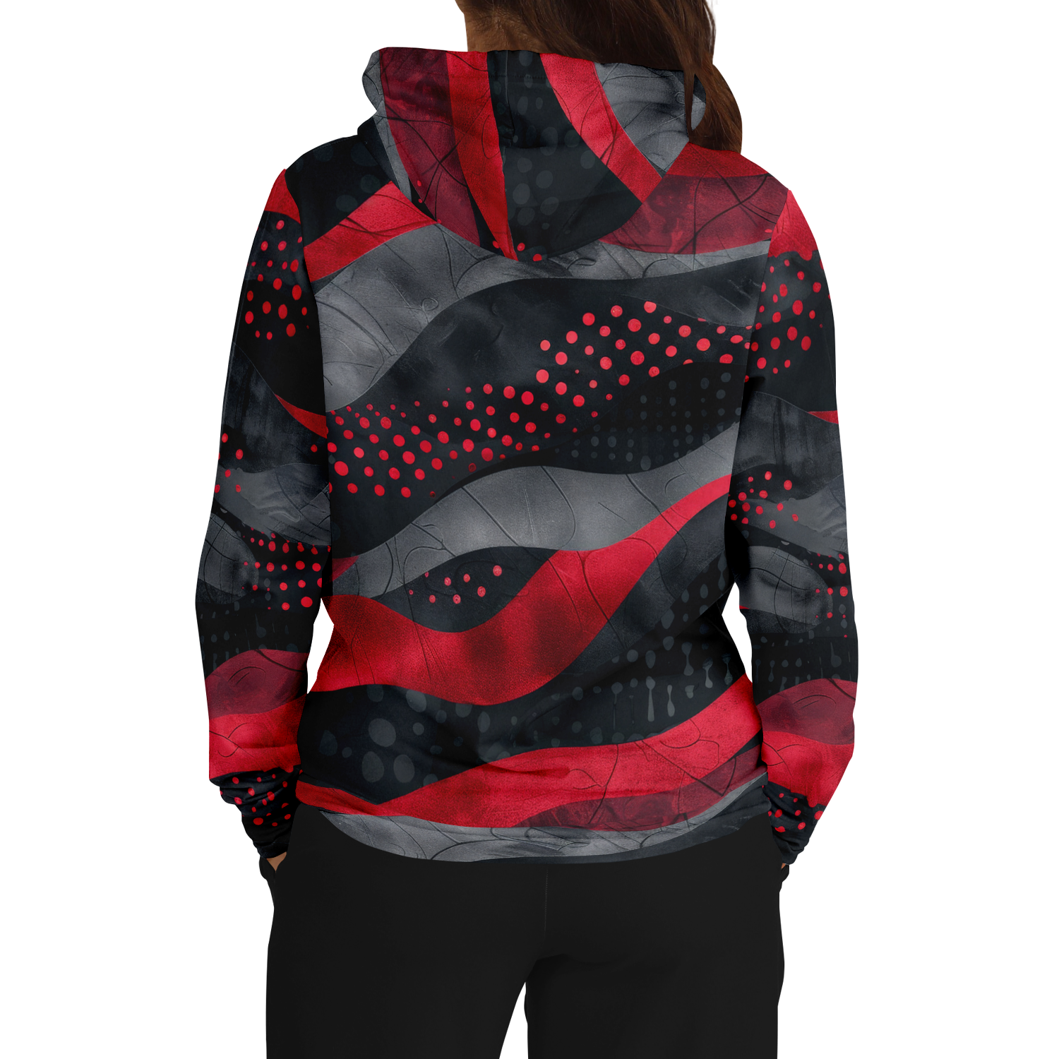 Red Dots Kapuzenpullover - Unisex  Athletic Hoodie - AOP TwinTails