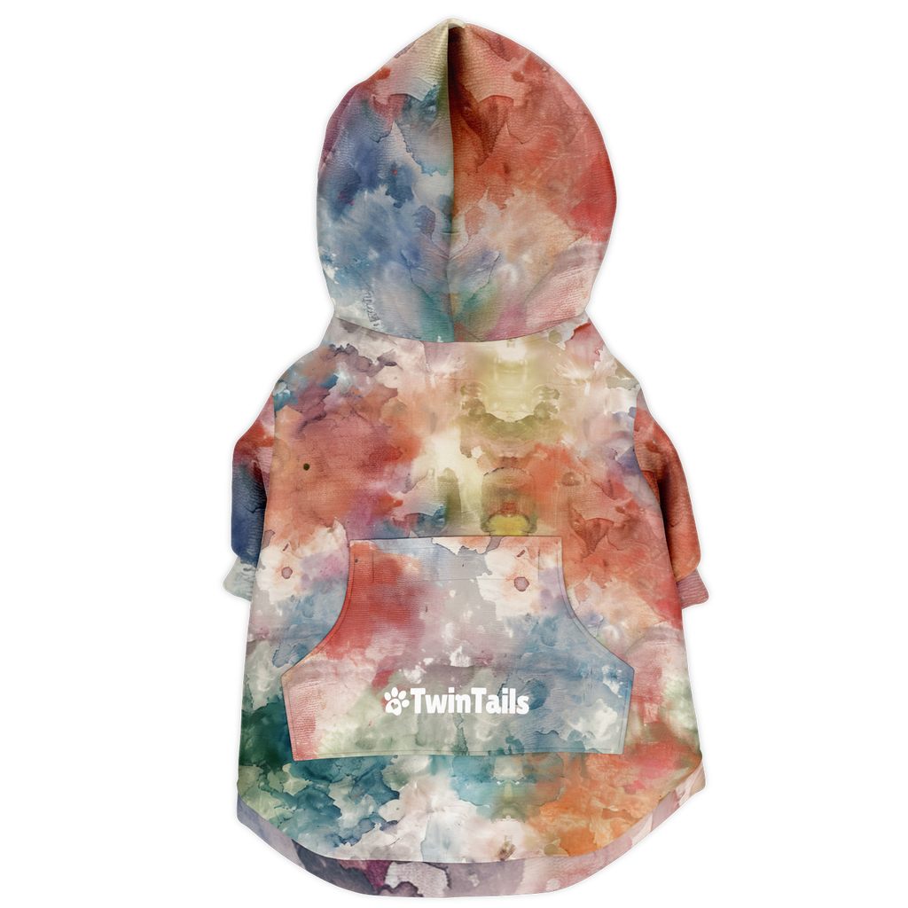 Samt Orange Hund Kapuzenpullover  Hund Kapuzenpullover TwinTails