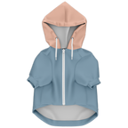 Peach Denim Mensch-Hund Kapuzenpullover Set  Mensch-Hund Kapuzenpullover Set TwinTails